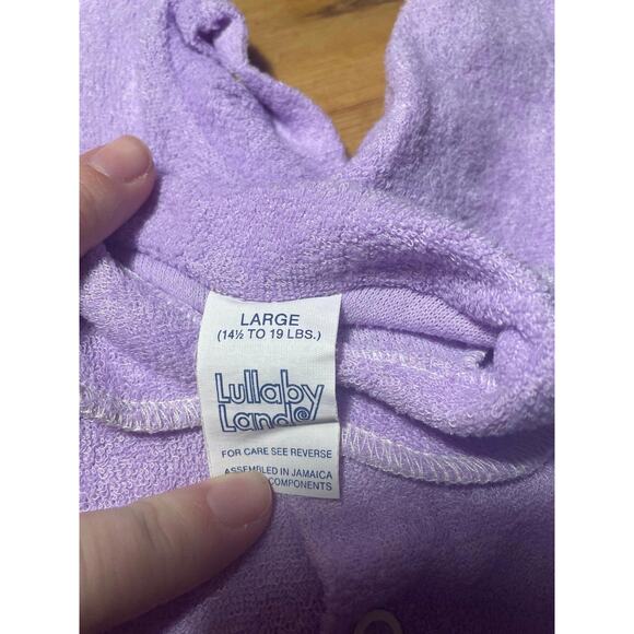 Lullaby Land Vintage Terry Cloth Baby One Piece Size Large - Picture 5 of 5